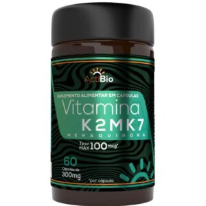 Vitamina K2 MK7 100mcg 60 Cápsulas | Menaquinona ActiBio