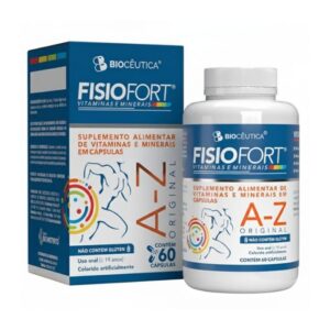 Fisiofort A-Z Original 60 Cápsulas | Polivitamínico Completo com Vitaminas e Minerais – BioCêutica