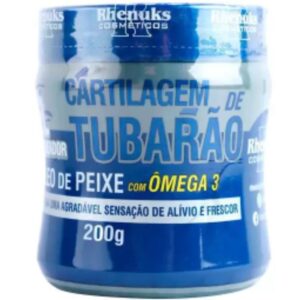 Creme para Massagem Cartilagem de Tubarão com Óleo de Peixe e Ômega 3 200g | Rhenuks Cosméticos