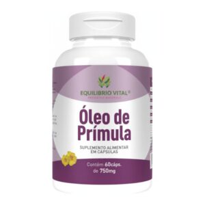 Óleo de Prímula 750mg 60 Cápsulas | Equilíbrio Vital | Suplemento Alimentar Rico em Ácido Gama-Linolênico (GLA)