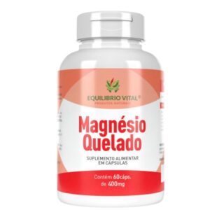 Magnésio Quelado 400mg – 60 Cápsulas | Equilíbrio Vital